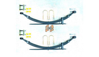 RESSORTS À LAMES ARRIÈRE ROBUSTES AVEC KIT DE MONTAGE, PAIRE (5+1 FEUILLES)  pour  OPEL  CAMPO  TFS54 - 2.5TD 1992-7/2006 