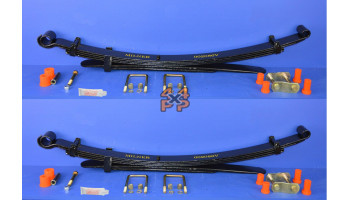 KIT RESSORT A LAMES ARRIERE (4+2 LAMES). LA PAIRE  pour  MITSUBISHI  L200 PICKUP  B40 - 2.5TD 12/2005->3/2015 