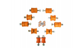 KIT BAGUES ESSIEU ARRIERE  pour  TOYOTA  KDJ120 - 3.0TD 9/2002-12/2009 long  Suspension 