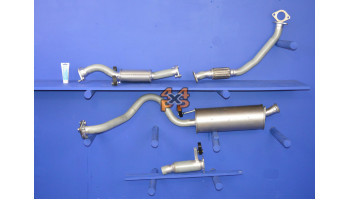 ECHAPPEMENT KIT COMPLET   pour  MITSUBISHI  PAJERO  V26 - 2.8TD 6/1994-2/2000 court 