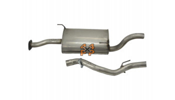 SILENCIEUX ARRIERE (No.3) INOX 409  pour  ISUZU  PICKUP  TFS77 - 3.0TD 7/2003-8/2006 