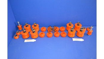 KIT BAGUES POLY ESSIEU AVANT ET ARRIERE  pour  TOYOTA  LJ73 - 2.4TD 10/1985-1/1993  Suspension 