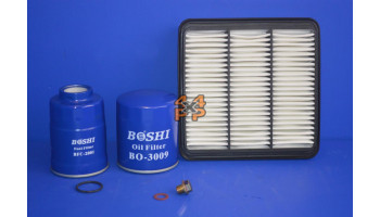 KIT FILTRES MOTEUR/VIDANGE  pour  MITSUBISHI  L200 PICKUP  B40 - 2.5TD 12/2005->3/2015 