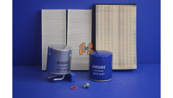 KIT FILTRES MOTEUR/VIDANGE  pour  NISSAN  NAVARA PICKUP  D40YD - 2.5TD 5/2005-> 