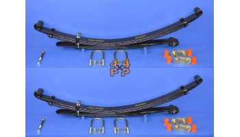KIT RESSORT A LAMES ARRIERE (4+2 LAMES) TRAVAIL STANDARD. LA PAIRE.  pour  L200 PICKUP  K34 - 2.5TD 4 PORTES 1986-5/1996  Suspension 