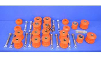 KIT BAGUES POLY ESSIEU AVANT ET ARRIERE  pour  NISSAN  PATROL  Y61 - 3.0TD (ZD30)  2/2000->12/2008 