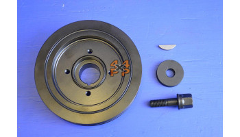 KIT POULIE DE VILEBREQUIN -2 GORGE  pour  MITSUBISHI  PAJERO  V44 - 2.5TDI 1991-4/2004 long 