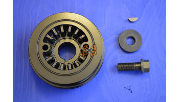 KIT MONTAGE ET POULIE VILEBREQUIN  pour  MITSUBISHI  PAJERO  V68 - 3.2DID 2/2000-8/2006 court 