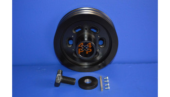 KIT POULIE DAMPER DE VILEBREQUIN  pour  MAZDA  PICKUP  B2500 - 2.5TD 2/1999-2006 (12 soupapes) 