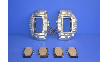 KIT ETRIERS, PLAQUETTES, AXES (LA PAIRE)  pour  TOYOTA  BJ75 - 3.4D 11/1984-1/1990  Freinage 