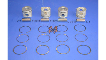 JEU DE PISTONS (4) STD. AVEC SEGMENTS  pour  MITSUBISHI  L200 PICKUP  B40 - 2.5TD 12/2005->3/2015 