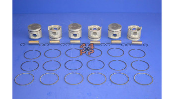 JEU DE PISTONS (4) STD. AVEC SEGMENTS  pour  NISSAN  PATROL  Y60 - 2.8TD (RD28) 8/1988-1997 