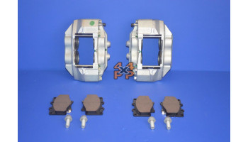 KIT ETRIERS, PLAQUETTES, AXES ET BOULONS ETRIER AVANT (LA PAIRE)  pour  TOYOTA  KDJ90 - 3.0TD 8/2000-9/2002 court  Freinage 
