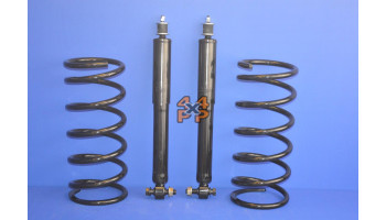 KIT RESSORTS/AMORTISSEURS ARRIERE  pour  MITSUBISHI  PAJERO  V43 - 3.0 essence 12/1990-2/2000 long 