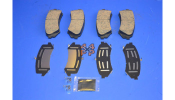 PLAQUETTES ET CALES ANTIBRUIT DE FREIN ARRIERE (4)  pour  TOYOTA  HDJ100 - 4.2TD 1998-8/2007  Freinage 