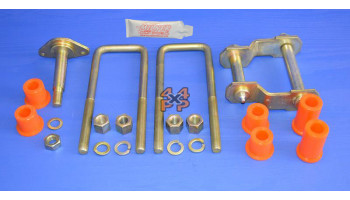 KIT MONTAGE RESSORT A LAMES AVANT (1 COTE)  pour  TOYOTA  HILUX PICKUP  LN65 - 2.4D 8/1983-7/1988 