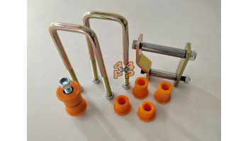 KIT MONTAGE RESSORT A LAMES (1 COTE)  pour  NISSAN  NAVARA PICKUP  D40V9 - 3.0TD (V9X V6) 5/2010-> 