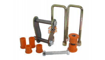 KIT MONTAGE RESSORT A LAMES (1 COTE)  pour  TOYOTA  HILUX PICKUP  KUN25 - 2.5TD 7/2005-2017  