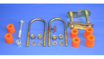 KIT MONTAGE RESSORT A LAMES AVANT GAUCHE (1 COTE)  pour  DAIHATSU  ROCKY  F77 - 2.8TD 1984-1993 