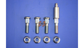 KIT BOULONS PLATEAU DE FREIN ARRIERE (4)  pour  TOYOTA  HILUX PICKUP  LN65 - 2.4D 8/1983-7/1988 