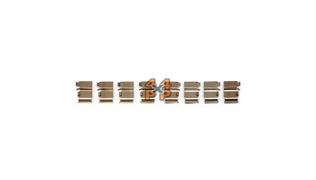 PLAQUETTES DE FREIN AVANT ACCESSOIRES DE FIXATION (8)  pour  TOYOTA  GDJ155 - 2.8TD 6/2015-> Court  Freinage 