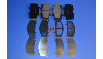 PLAQUETTES ET CALES ANTIBRUIT DE FREIN AVANT (4)  pour  TOYOTA  HZJ80 - 4.2D 1/1990-1/1998  Freinage 