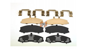 CALES ANTIBRUIT PLAQUETTES AVANT  pour  NISSAN  PATROL  Y61 - 2.8TD (RD28) 10/1997->2/2000 