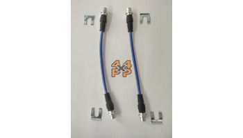 PAIRE DE FLEXIBLES DE FREIN AVANT TRESSÉS TOYOTA  pour  TOYOTA  HILUX PICKUP  KUN25 - 2.5TD 7/2005-2017  
