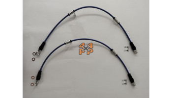 MITSUBISHI L200 PAIRE DE TUYAUX DE FREIN AVANT TRESSÉS 2005-2015  pour  MITSUBISHI  H60 - 3.0 essence 7/2008->  Freinage 
