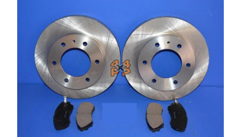 KIT DISQUES ET PLAQUETTES DE FREIN ARRIÈRE (DISQUE DE 335MM)  pour  TOYOTA  HZJ80 - 4.2D 1/1990-1/1998  Freinage 