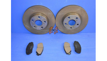 KIT DISQUES ET PLAQUETTES AVANT  pour  TOYOTA  RAV4  ALA41 - 2.0TD 5 PORTES 11/2013->  