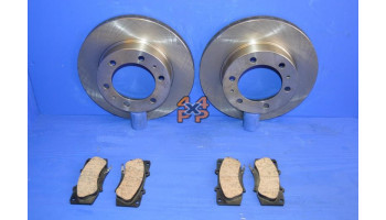 KIT DISQUES ET PLAQUETTES AVANT  pour  TOYOTA  HILUX PICKUP  KUN25 - 2.5TD 7/2005-2017  
