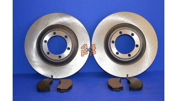 KIT DISQUES ET PLAQUETTES AVANT  pour  ISUZU  PICKUP  TFS87 – 1.9TD 12/2016-> 
