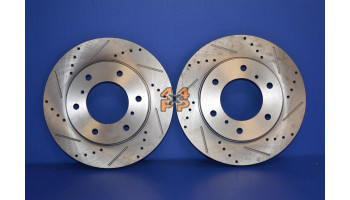 DISQUES AVANT PERFORMANCE (LA PAIRE)  pour  MITSUBISHI  H60 - 3.0 essence 7/2008->  Freinage 