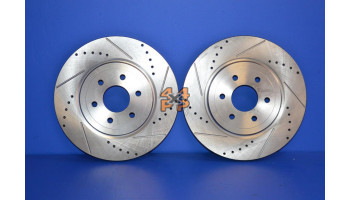 KIT DISQUES AVANT PERFORMANCE (LA PAIRE) 320mm  pour  NISSAN  NAVARA PICKUP  D40YD - 2.5TD 5/2005-> 