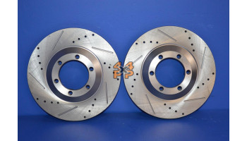 DISQUES AVANT PERFORMANCE (LA PAIRE)  pour  ISUZU  PICKUP  TFS85 - 3.0TD 2005-7/2012 