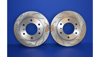 DISQUES AVANT PERFORMANCE (LA PAIRE)  pour  MITSUBISHI  PAJERO  V78 - 3.2did 2/2000-8/2006 long 