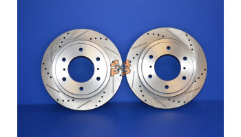 DISQUES PERFORMANCE ARRIERE (LA PAIRE)  pour  MITSUBISHI  PAJERO  V87 - 3.8 essence 9/2006-> court 