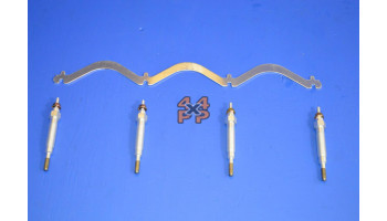 JEU BOUGIES DE PRECHAUFFAGE AVEC RAIL  pour  L200 PICKUP  K34 - 2.5TD 4 PORTES 1986-5/1996  Electricité Moteur 