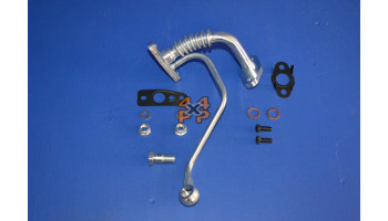 TUYAU D'ALIMENTATION/RETOUR TURBO AVEC KIT DE MONTAGE  pour  TOYOTA  KDJ95 - 3.0TD 8/2000-9/2002 long  Moteur 