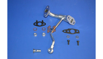 TUYAU D'ALIMENTATION/RETOUR TURBO AVEC KIT DE MONTAGE  pour  TOYOTA  KZJ70 - 3.0TD 1993-4/1996  Moteur 