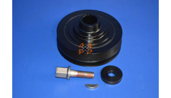 KIT POULIE DE VILEBREQUIN -2 GORGE  pour  MITSUBISHI  L200 PICKUP  B40 - 2.5TD 12/2005->3/2015 