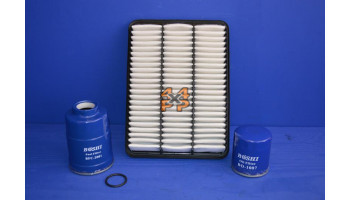 KIT FILTRE MOTEUR TOYOTA LANDCRUISER 3.0D 2006-2015  pour  TOYOTA  KDJ155 - 3.0TD 8/2009-> Court  Moteur 