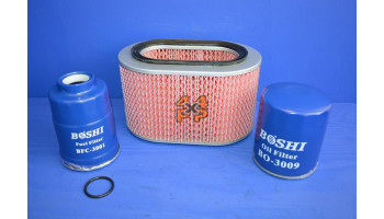 KIT FILTRE MOTEUR MITSUBISHI SHOGUN (OVAL AIR) 2.5D 1986-02  pour  MITSUBISHI  PAJERO  L144 - 2.5TDi 11/1989-6/1991 court 