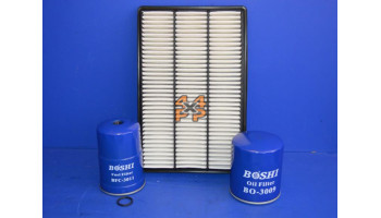 KIT FILTRE MOTEUR MITSUBISHI SHOGUN 2.5D 2000-2006  pour  MITSUBISHI  PAJERO  V64 - 2.5TD 2/2000-8/2006 court 