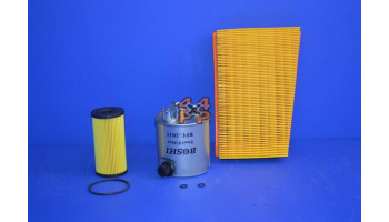 KIT FILTRES MOTEUR  pour  NISSAN  QASHQAI  J10E - 4WD (5 places) Essence (MR20DE) 12/2006->  Diesel (M9R) 4/2007->  