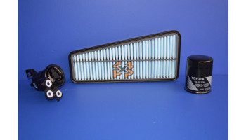 KIT FILTRE MOTEUR TOYOTA LANDCRUISER 4.0P 2003-2009  pour  TOYOTA  GRJ120 - 4.0 essence 1/2003-12/2009 long  Moteur 