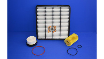 KIT FILTRE MOTEUR TOYOTA LANDCRUISER 4.5D 2007-  pour  TOYOTA  VDJ200 - 4.5TD V8 8/2007->  Moteur 