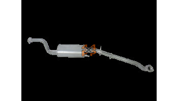 SILENCIEUX CENTRAL No 2/3 AVEC REMPLACEMENT CAT  pour  MITSUBISHI  PAJERO  V78 - 3.2did 2/2000-8/2006 long 