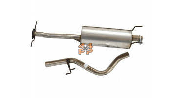 TUYAU D'ÉCHAPPEMENT (NO.2) BOX TAIL (ACIER INOXYDABLE)  pour  TOYOTA  HILUX PICKUP  LN105 - 2.4D 8/1988-8/1997 
